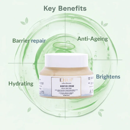 Night gel cream product closeup