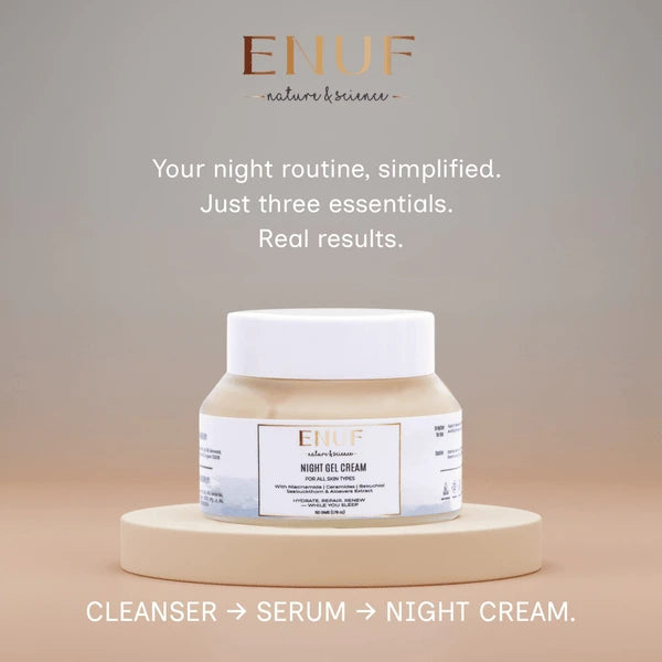 Night gel cream product
