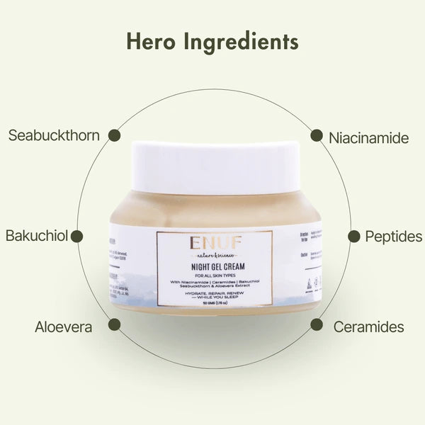 Night gel cream product