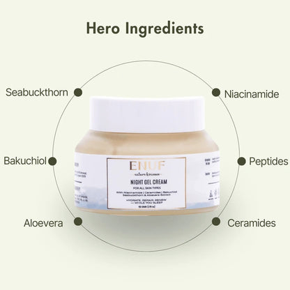 Night gel cream product