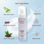 lightweight foaming cleanser texture for oily combination skin ENUF skincare