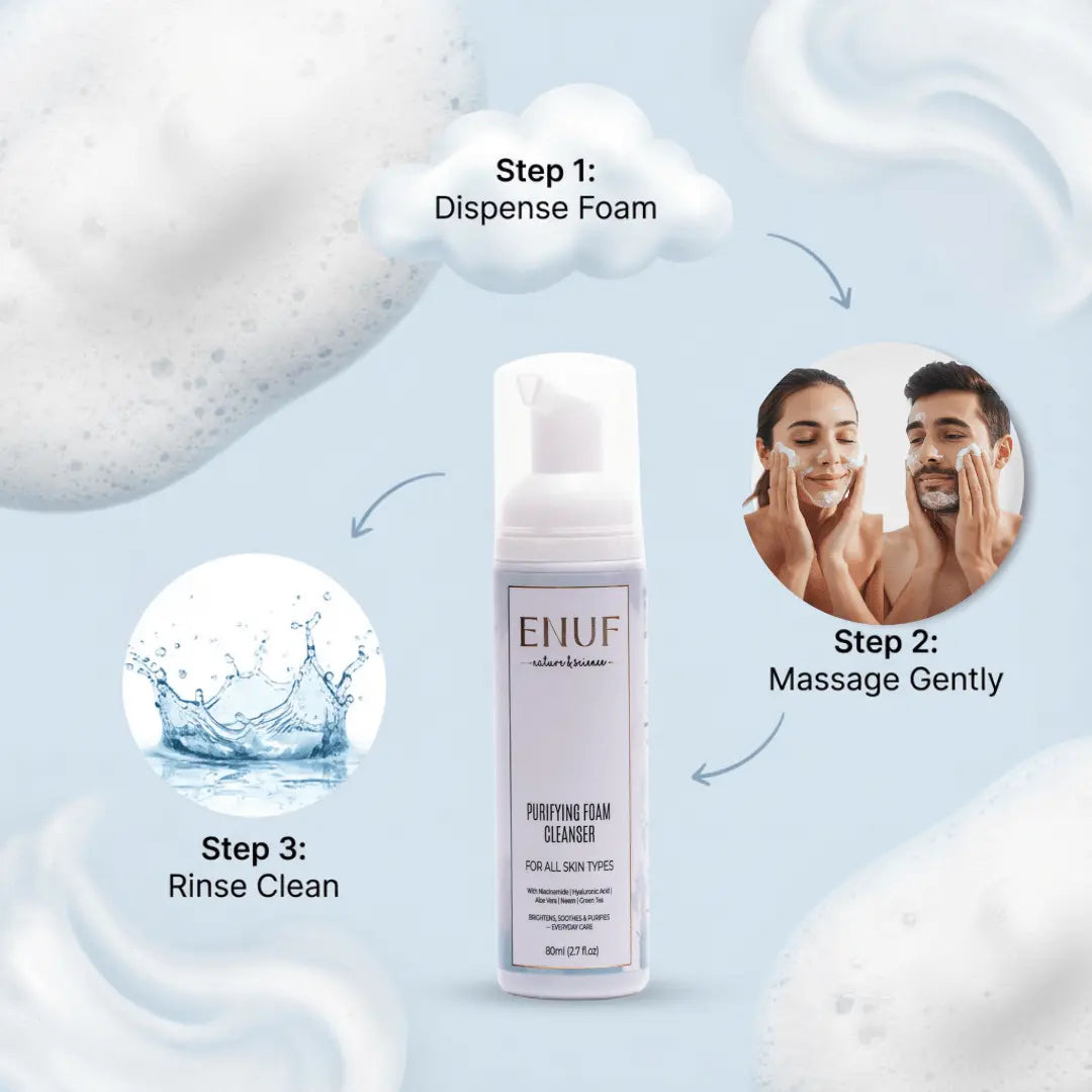 Purifying foam cleanser skincare
