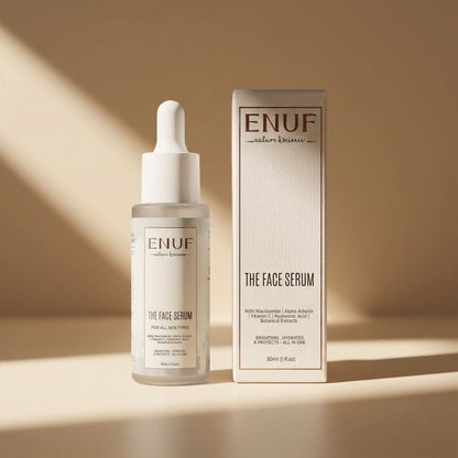 vitamin c glow serum for bright skin dark spot reduction ENUF Nature & Science