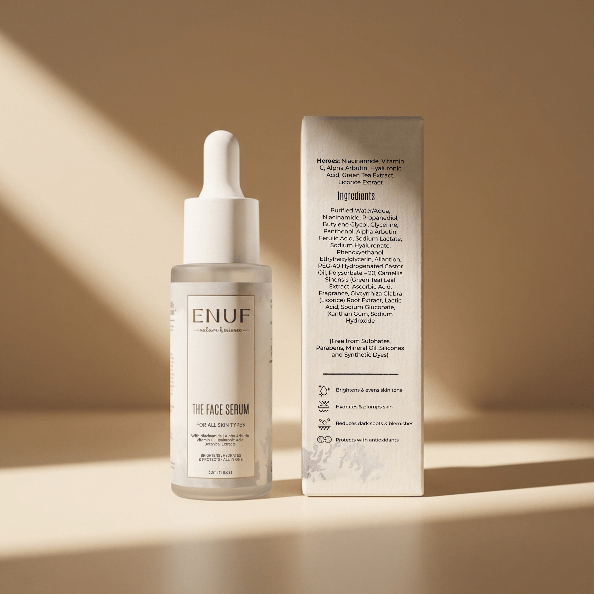 The Face Serum by ENUF NAture & Science – for all skin types in India